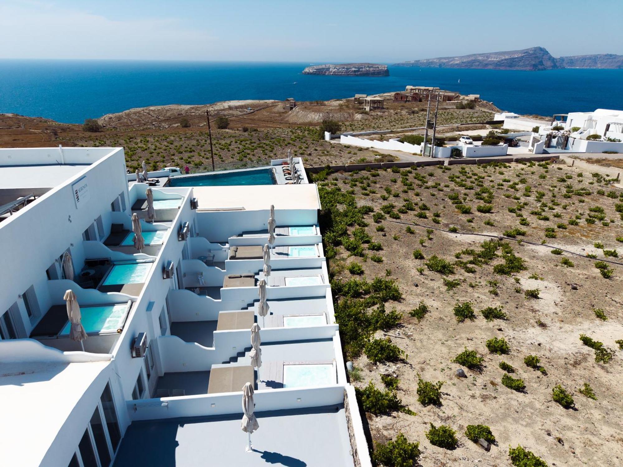 Serenita Luxury Suites Акротири Экстерьер фото